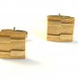 1960's Gold Tone Champagne Bottle Look Cufflinks