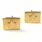 1960's Gold Tone Canadian Maple Leaf Cufflinks