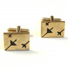 1960's Gold Tone Jets ??? Cufflinks