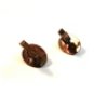Vintage 1940's 1950's Copper Tone Fu Manchu Detective Cufflinks