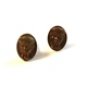 Vintage 1940's 1950's Copper Tone Fu Manchu Detective Cufflinks