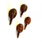 Vintage 1940's 1950's Copper Tone Fu Manchu Detective Shirt Studs