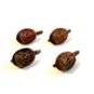 Vintage 1940's 1950's Copper Tone Fu Manchu Detective Shirt Studs