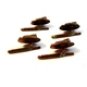 Vintage 1940's 1950's Copper Tone Fu Manchu Detective Shirt Studs