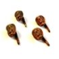 Vintage 1940's 1950's Copper Tone Fu Manchu Detective Shirt Studs