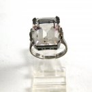 Vintage Sterling Silver CZ Ring Size 6 1/2