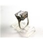Vintage Sterling Silver CZ Ring Size 6 1/2