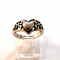 Vintage Sterling Silver Heart Ring Size 5 3/4