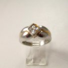 Vintage Sterling Silver Engagement Ring Size 7 1/4 555