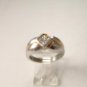 Vintage Sterling Silver Engagement Ring Size 7 1/4 555