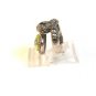 Sterling Silver & Citrine Flip Heart Fashion Ring Size 8 1/2
