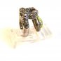 Sterling Silver & Citrine Flip Heart Fashion Ring Size 8 1/2