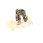 Sterling Silver & Citrine Flip Heart Fashion Ring Size 8 1/2