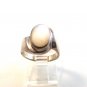 Vintage Sterling Silver & Mothe of Pearl Ring Size 7 1/2   5656