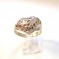 Vintage Sterling Silver Heart Ring Size 9 1/4