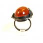 Vintage Sterling Silver Baltic Amber Ring Size 8 1/2