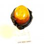 Vintage Sterling Silver Baltic Amber Ring Size 8 1/2