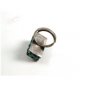 Adjustable Vintage Mexican Silver & Turquoise Ring Size 5 Old Eagle 2 Mark