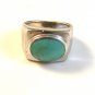 Vintage Native American Sterling Silver Turquoise Ring Size 7 1/2