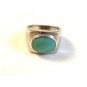 Vintage Native American Sterling Silver Turquoise Ring Size 7 1/2