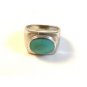 Vintage Native American Sterling Silver Turquoise Ring Size 7 1/2