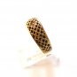 Vintage Gold Vermeil Cz Band Ring Size 8 1/4