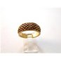 Vintage Gold Vermeil Cz Band Ring Size 8 1/4