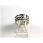 Mexican Taxco Sterling Silver Dolphin Band Ring Size 7 3/4