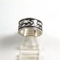 Mexican Taxco Sterling Silver Dolphin Band Ring Size 7 3/4