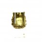 Huge Faux Citrine Costume Dinner Goldtone Ring Size 7 1/2 Unbranded 7615