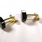Vintage 1/20th 12K Gold Filled. Goldtone Black ? Cufflinks Unbranded 73015