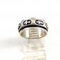 Sterling Silver Cross Worry Spinner Ring Size 8 3/4 04152014