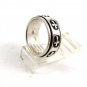 Sterling Silver Cross Worry Spinner Ring Size 8 3/4 04152014