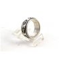 Sterling Silver Cross Worry Spinner Ring Size 8 3/4 04152014