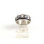 Sterling Silver Cross Worry Spinner Ring Size 8 3/4 04152014