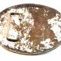 Vintage Mexican Alpaca Silver Horse Pony Western Cowboy Belt Buckle 5" X 3 1/2"