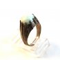 Vintage Silver & Green Stone Ring Size 8 1/2