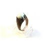 Vintage Silver & Green Stone Ring Size 8 1/2