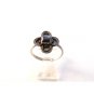 Vintage Sterling Silver & Black Onyx Ring Sz 8 1/2