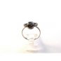 Vintage Sterling Silver & Black Onyx Ring Sz 8 1/2