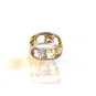 Vintage Sterling Silver 2 Tone Hearts Ring Size 7 3/4