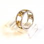 Vintage Sterling Silver 2 Tone Hearts Ring Size 7 3/4
