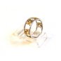 Vintage Sterling Silver 2 Tone Hearts Ring Size 7 3/4
