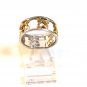 Vintage Sterling Silver 2 Tone Hearts Ring Size 7 3/4