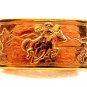 Vintage Gold Tone Western Cowboy Belt Buckle Old New Stock