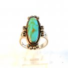 Bells Trading Post Native American Sterling & Turqouise Ring Size 5 1/2