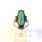 Bells Trading Post Native American Sterling & Turqouise Ring Size 5 1/2
