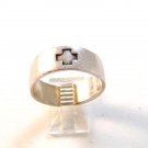 Vintage Sterling Silver Cross Ring Size 12 1/2