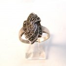 Vintage Sterling Silver & Marcasites Ring Size 8 1/4