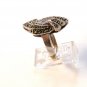 Vintage Sterling Silver & Marcasites Ring Size 8 1/4